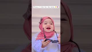 instant readymade hijab style for baby😍💗status views subscribe [upl. by Yrome]