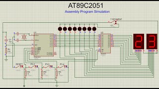 7Segment Applications for 8051 MCU  Assembly Programming [upl. by Waldos]