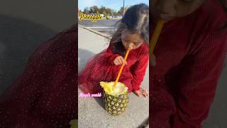 Maya loves Pinapple🍍pineapplesong fruitandveggiesong kidshorts forkids Maya0221 [upl. by Thurstan]