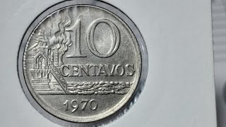 Vejam se tem essa moeda de 10 Centavos ano 1970 Valor atualizado pelo catálogo novo de 2019 [upl. by Truk623]