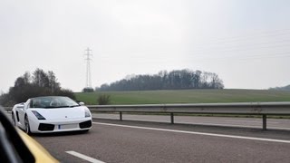 Lamborghini Gallardo 200mph High Speed Flyby  SCD Extra [upl. by Malloy482]