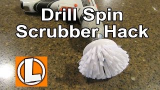 Use Your Power Drill As A Spin Scrubber  Clean Your Tiles Grout Bathrooms Kitchen Quickly [upl. by Cocke987]