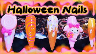 🎃Halloween Nails Sanrio🎃 Pt 6 [upl. by Grimonia828]