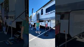 45 ft of camper perfect for an RV family 😲 Tour the Alliance Valor 44v14 fifth wheel toy hauler [upl. by Wilona966]