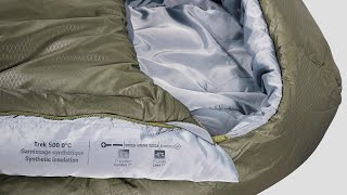 FORCLAZ TREK500  0℃ TO 5℃ Unboxing sleeping bag  by Decathilon [upl. by Ahsekad21]