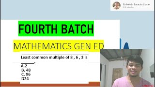 MATHEMATICS GEN ED FOURTH BATCH [upl. by Adnic]