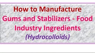 How to Manufacture Gums and Stabilizers  Food Industry Ingredients Hydrocolloids [upl. by Akcirre378]