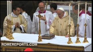 Pope Francis presides first Mass of his pontificate at Sistine Chapel [upl. by Ahsenra]