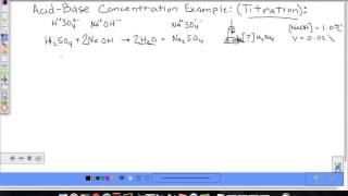 Titration Example Problem [upl. by Dnomaid]