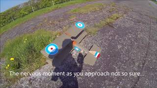 SKippys Balsa USA Sopwith Pup Maiden Flight [upl. by Sulrac]