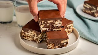 Hedgehog Slice  No Bake Biscuit Fudge Recipe [upl. by Enaile]