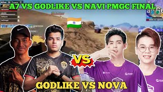 🇮🇳GODLIKE VS NOVA  A7 Vs GodL Vs Navi Fight In Pmgc Finals  GodLike Pmgc Highlights  GodL Vs Nova [upl. by Vogele]