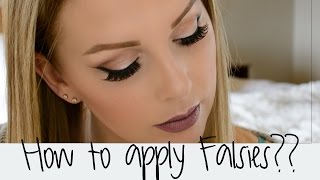 How To Apply False Eyelashes  TUTORIAL  Ardell Lashes [upl. by Eiba]