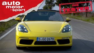 Porsche 718 Boxster Nur noch 4 Zylinder  Die Tester  auto motor und sport [upl. by Adis973]