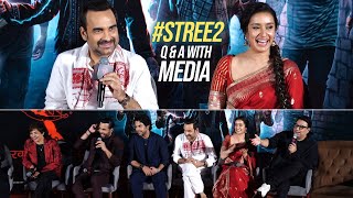 Shraddha Kapoor Rajkummar Pankaj Tripathi and Stree 2 Team Q amp A With Media  stree2 Trailer [upl. by Ainocal576]