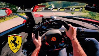 INSANE POV  Ferrari LAFERRARI V12  FAST DRIVE on MOUNTAIN ROADS [upl. by Finer]