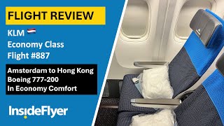 FLIGHT REPORT  KLM Economy Comfort Amsterdam Schiphol to Hong Kong  Boeing 777200  KL887 🛫 🇭🇰 [upl. by Terris362]