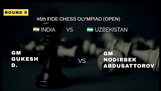 Gukesh vs Nodirbek Abdusattorov  Sicilian Defense Najdorf Variation [upl. by Esiuolyram477]