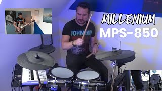 Millenium MPS850 EDrum Set Rock demo [upl. by Serles923]