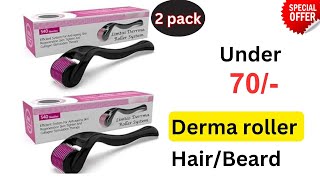 Best cheapest derma roller for hairbeard growth [upl. by Etnuad]