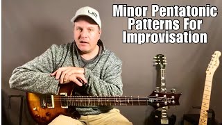 5 Great Minor Pentatonic Patterns For Improvisation  Great Exercises Guitar Daily Ep 308 [upl. by Inad]