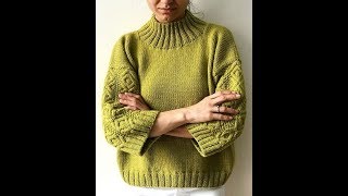 Женский Свитер Спицами  стильные модели  2019  Womens Sweater Knitting Stylish Models [upl. by Halimaj]