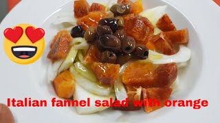 Fennel salad with orange in Italian style [upl. by Adnor]