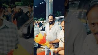 Manchu Vishnu in Tirupati Garuda Cafe ​⁠TirupatiOriginals cinema manchuvishnu [upl. by Adnerad]