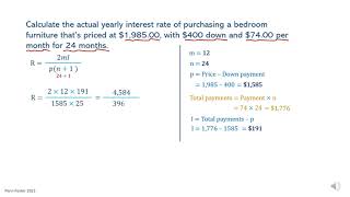 Calculating Actual Yearly Interest Rate [upl. by Macintyre]