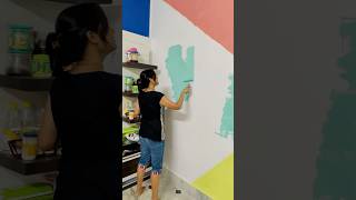 Renovated our kitchen in just 1 day shorts paint viral decorating kitchen blushingpooja [upl. by Lamprey]