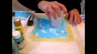 Make Monoprints on Plexiglass [upl. by Phenice]