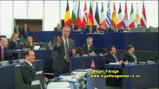 Nigel Farage  quotMr Samaras youre not in charge of Greecequot 15th Jan 2014 [upl. by Dosi]