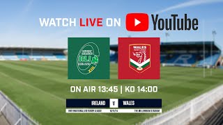 WATCH LIVE  Ireland v Wales U19s Rugby League 10112024 [upl. by Kerin653]