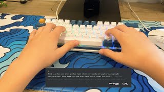 94 wpm  thockiest keyboard [upl. by Hnahk]