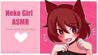 Neko Girl Wants Your Attention  ASMR Roleplay F4A Scratching Biting Meowing [upl. by Drucilla844]