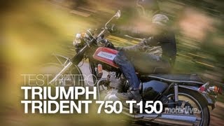 TEST RETRO  TRIUMPH TRIDENT T150 [upl. by Ahsinrad]