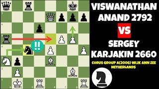 Sergey Karjakin vs Viswanathan Anand  Corus Group A 2006 Wijk aan Zee Netherlands ChessRecall [upl. by Kletter238]