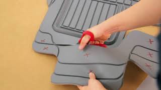 How to Easily Trim Rubber Car Floor Mats [upl. by Ahsemaj]