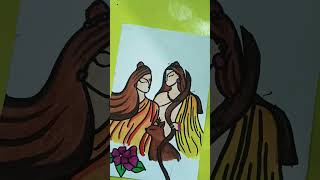 Shree Ram and mata sita ji painting [upl. by Lramaj]