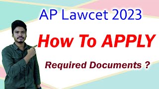 How to Apply Ap Lawcet 2023 [upl. by Balsam]