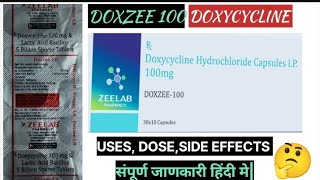 doxycyclinedoxzee 100 capsule doxycycline 100 mg capsuledoxycycline capsule uses in hindidoxy [upl. by Colpin]