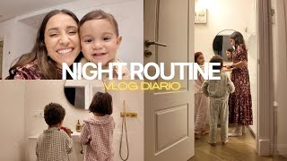 NIGHT ROUTINE con tres peques 🌙  Pruebo la YOGURTERA 🍦  VLOG [upl. by Asserac]