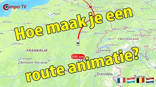 411 Hoe maak je een route animatie [upl. by Pollard]