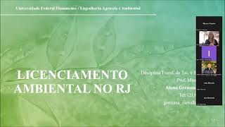 Licenciamento Ambiental no RJ [upl. by Ailero]