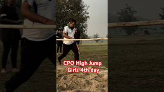 SSC CPO Girls High Jump l Beginners l ssc ssccpophysical girls shorts training ajayarmy [upl. by Eiluj]