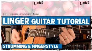 Learn quotLingerquot by The Cranberries Easy Chords Unique Strumming amp Fun Fingerstyle Intro [upl. by Esta]