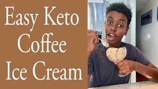 Easy Keto Coffee Ice Cream [upl. by Ateinotna725]