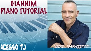 Adesso Tu Eros Ramazzotti  Piano Tutorial by GianniM [upl. by Annaili]