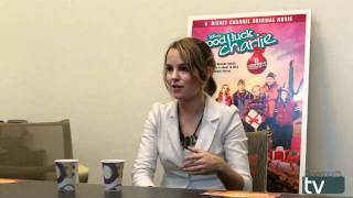 Bridgit Mendler Interview  Good Luck Charlie Its Christmas [upl. by Anor600]