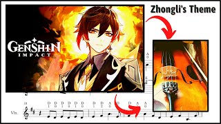 Genshin Impact Violin Tutorial easy  Rex Incognito [upl. by Mixam77]